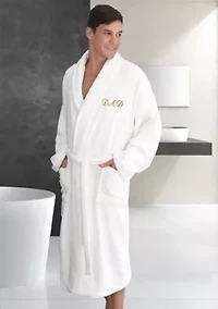 Terry Bathrobe Embroidered with Dad Design