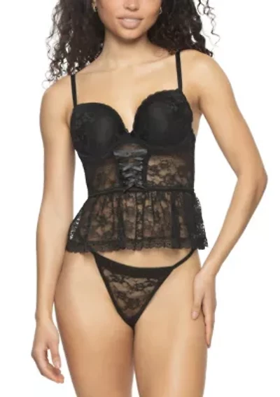 Rachel Lace Bustier Set