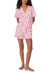 Women's Short Sleeve Pajama Set