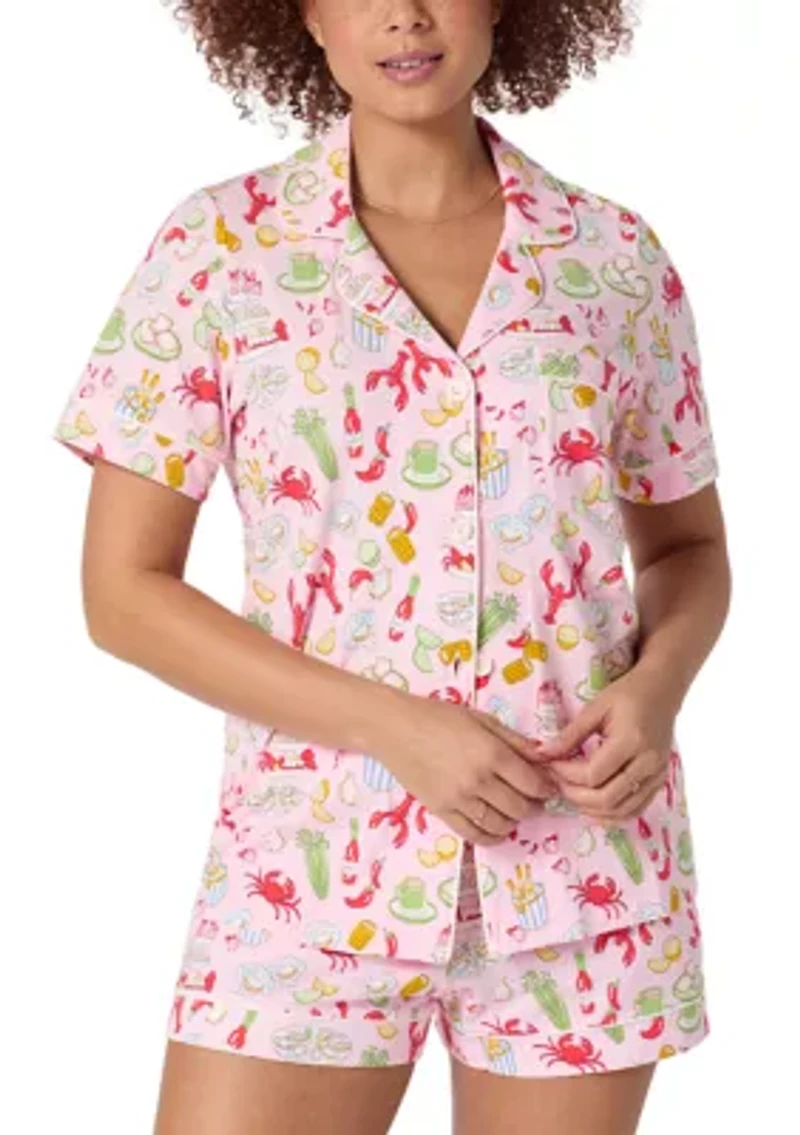 Women's Short Sleeve Shorts Pajama Set