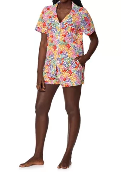 Women's Short Sleeve Shorts Pajama Set