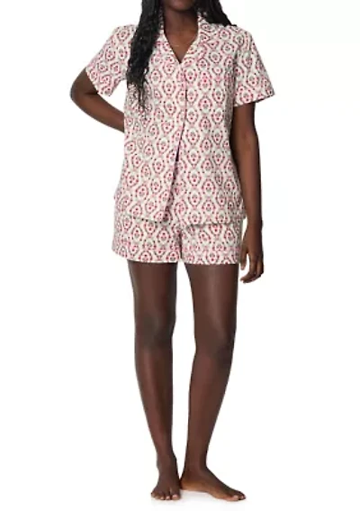 Women's Short Sleeve Shorts Set