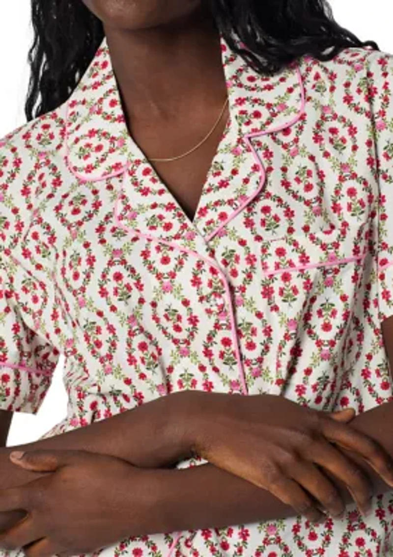 Women's Short Sleeve Shorts Set