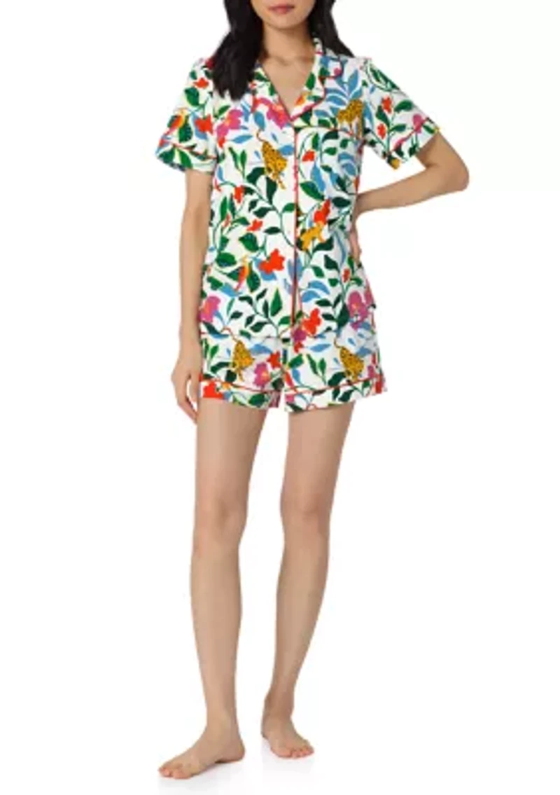Women's Short Sleeve Shorts Pajama Set