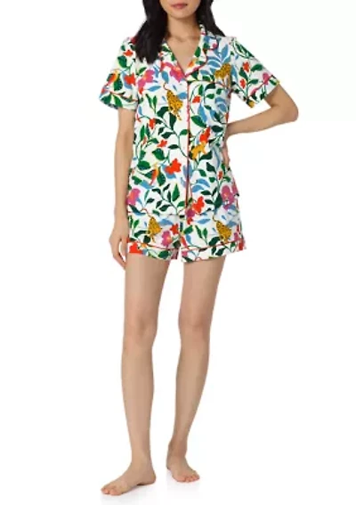 Women's Short Sleeve Shorts Pajama Set