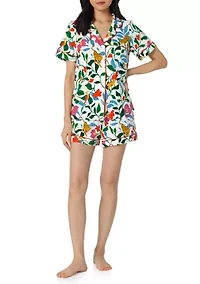 Women's Short Sleeve Shorts Pajama Set