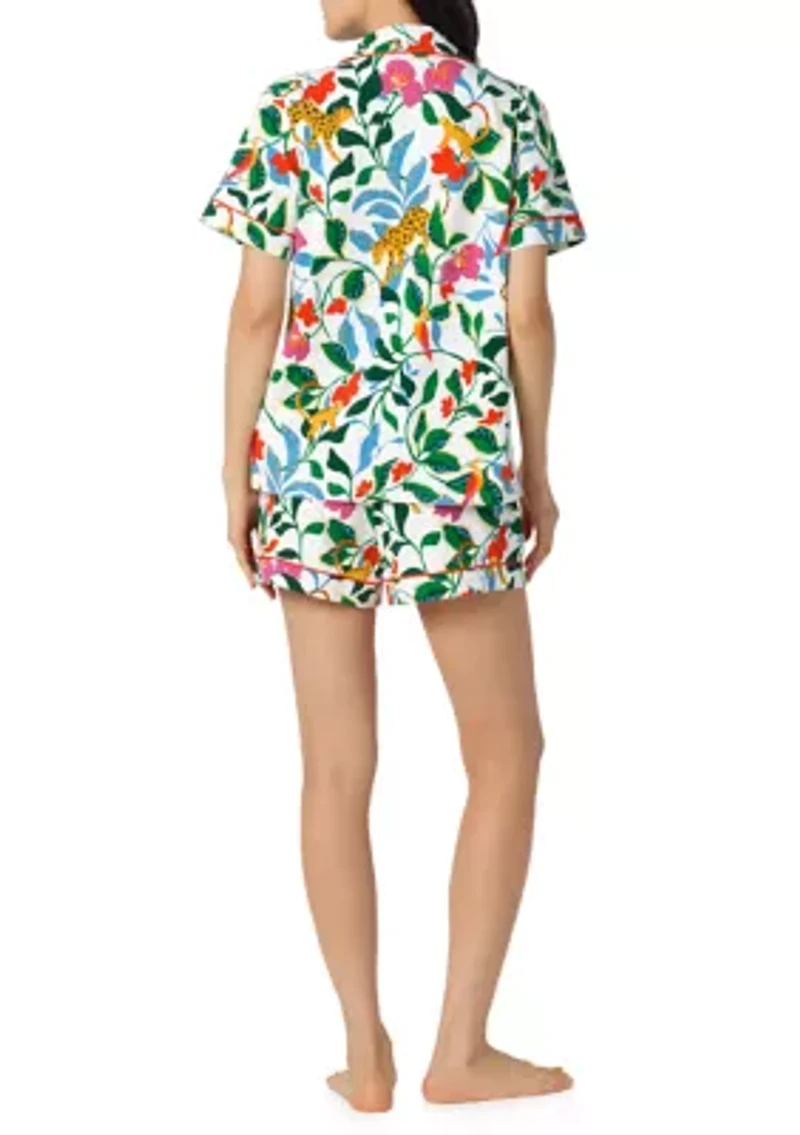Women's Short Sleeve Shorts Pajama Set