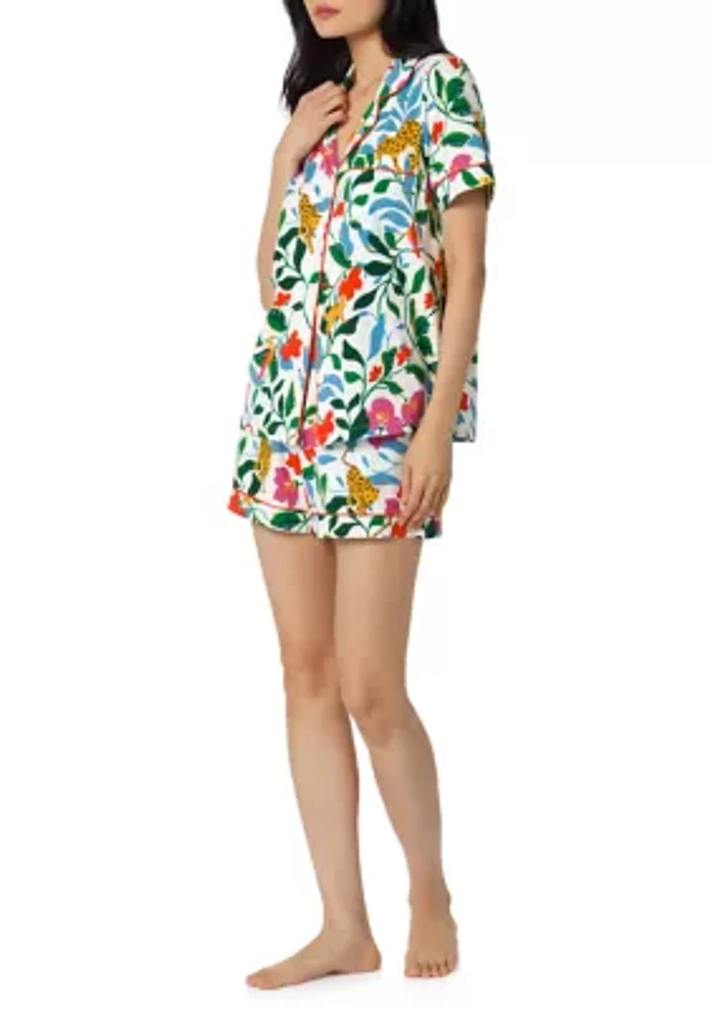 Women's Short Sleeve Shorts Pajama Set