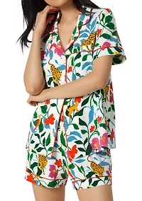 Women's Short Sleeve Shorts Pajama Set