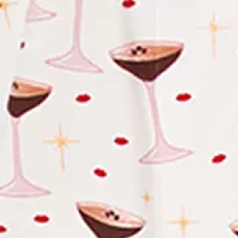 Cotton Knit Short Sleeve Cropped Pajama Set