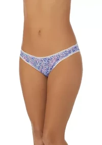 Printed Mesh Bikini Panty