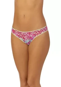 Printed Mesh Bikini Panty