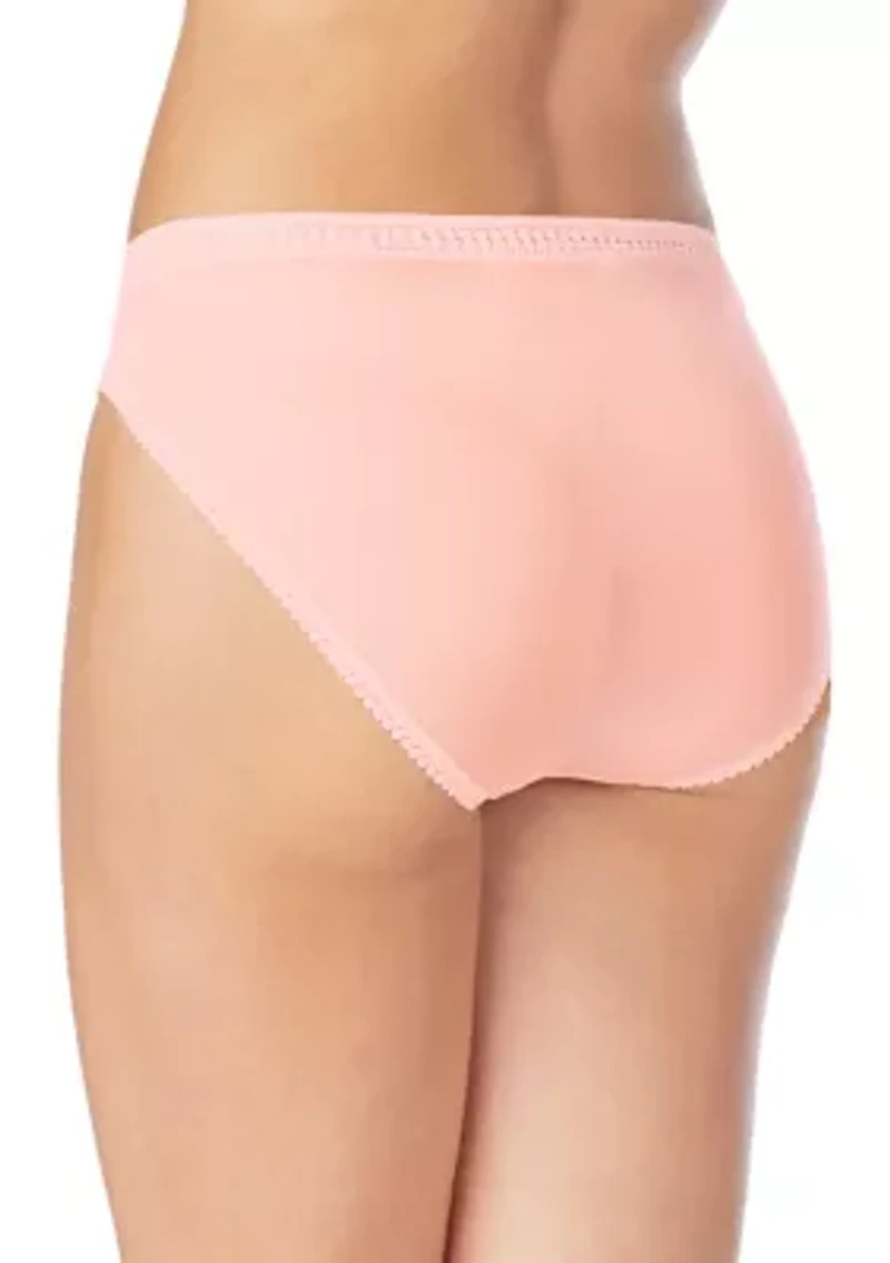 Fine Italian Mesh Hi Cut Brief Panty