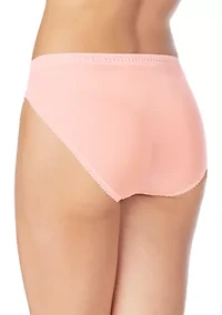 Fine Italian Mesh Hi Cut Brief Panty