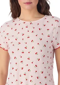 Women's Floral Shirt and Boxer Pajama Set