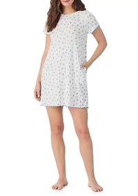 Women's Floral Short Sleeve Sleepshirt