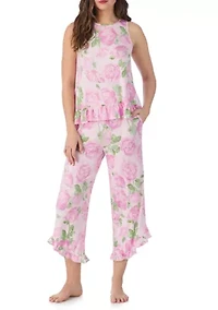 Women's Tank Top and Pants Pajama Set