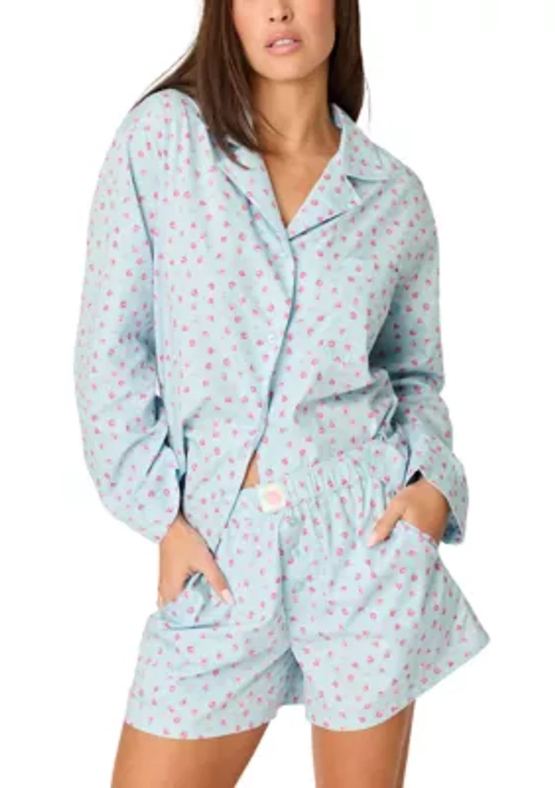 After Party Poplin Pajama Set