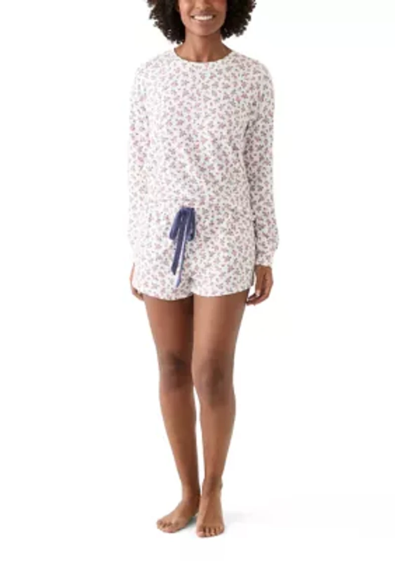 Women's Long Sleeve Peachy Short Pajama Set