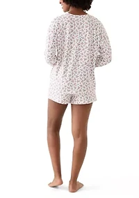 Women's Long Sleeve Peachy Short Pajama Set
