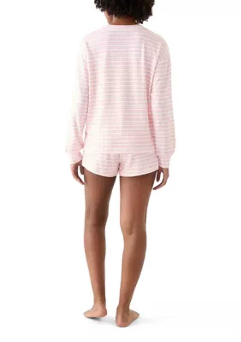 Women's Long Sleeve Peachy Short Pajama Set
