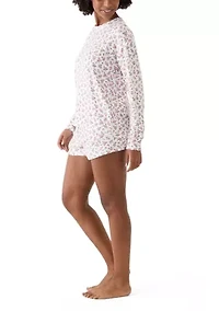 Women's Long Sleeve Peachy Short Pajama Set