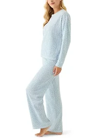 Women's Henley Thermal Pajama Set