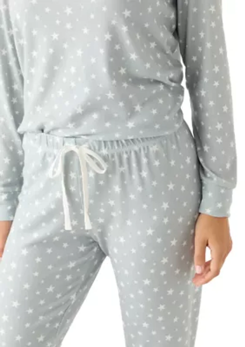 Printed Peachy Jogger Pajama Set