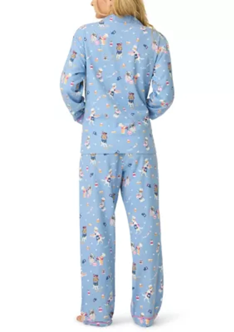 Women's Long Sleeve Flannel Gift Sleep Set