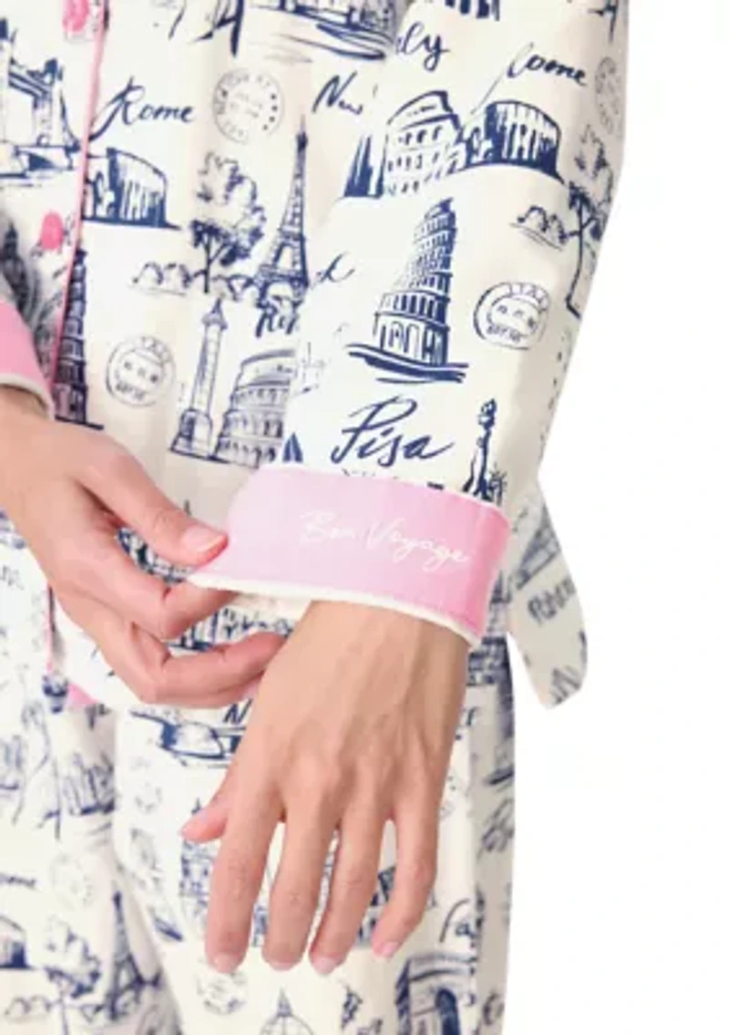 Women's Long Sleeve Flannel Pajama Set