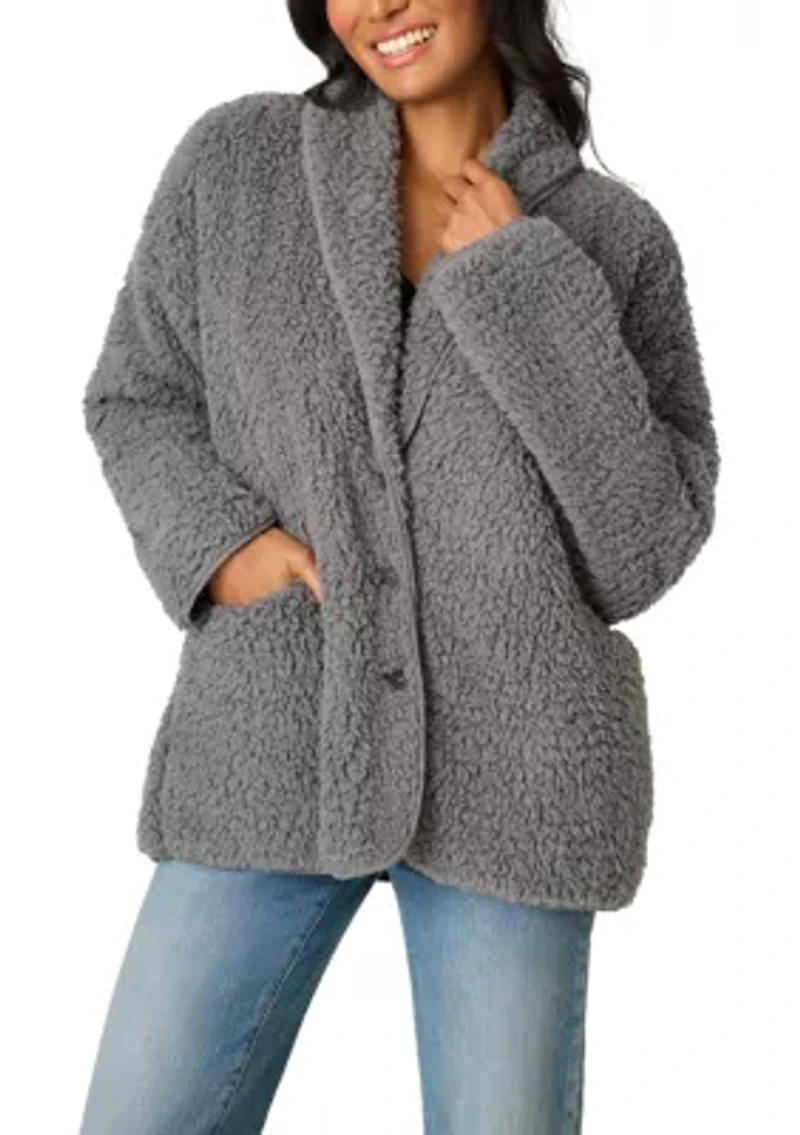Women's Shearling Cardigan