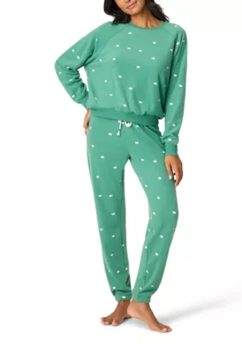 Women's Long Sleeve Fleece Pajama Set