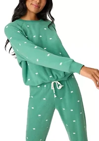 Women's Long Sleeve Fleece Pajama Set