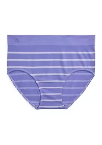 Seamless Striped Jersey High-Rise Brief