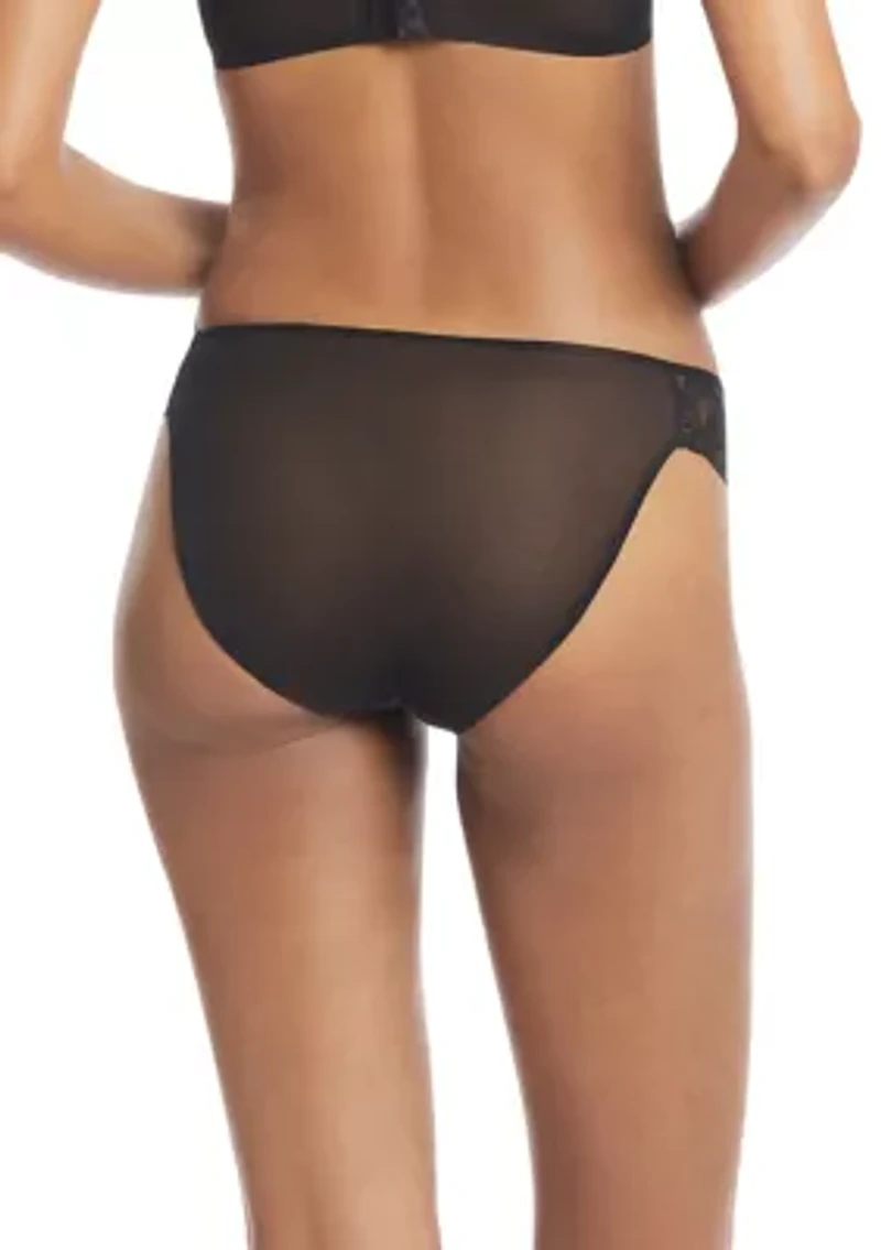 Paisley-Embroidered Bikini Brief