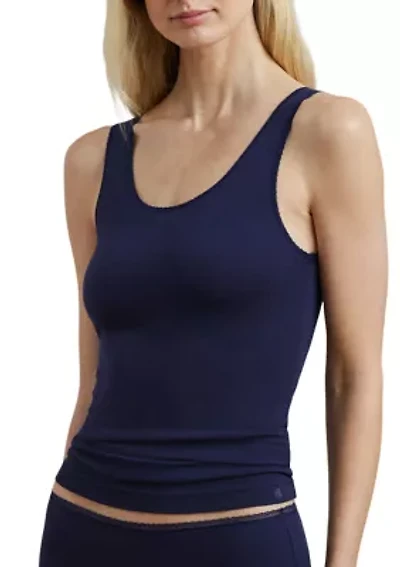 Cotton and Lace Trim Tank