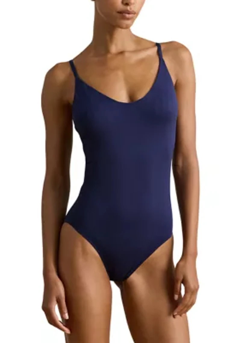 Herringbone V-Neck Bodysuit