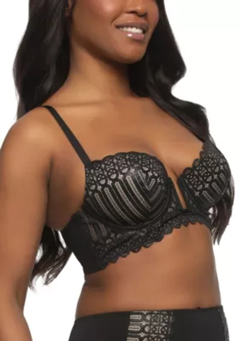 Siren Plunge Longline Bra