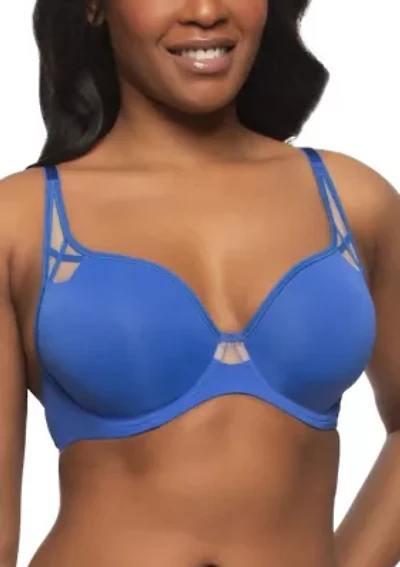 Amaranth Plush T-Shirt Bra with Sheer Details