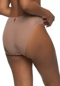 Lotus Hi Cut Embroidered Mesh Brief