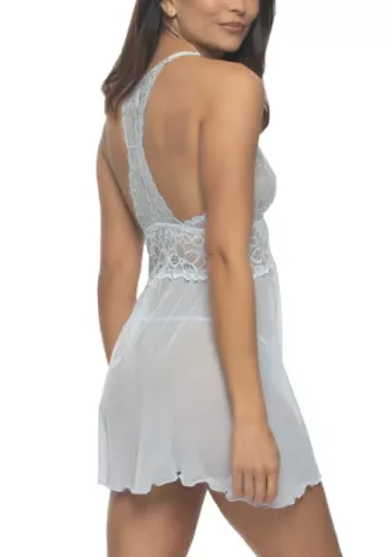 Renee Lace & Mesh Babydoll