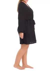 Plus Rib Knit Robe