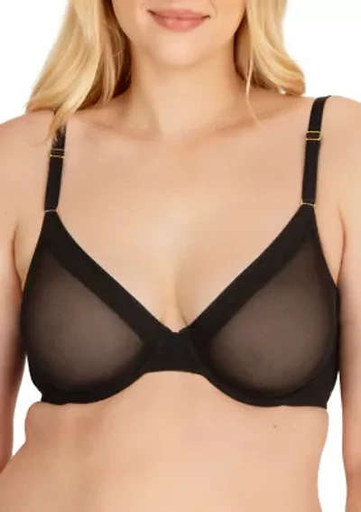 Mesh Unlined Underwire Bra