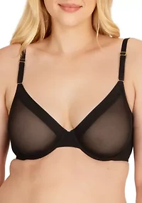 Mesh Unlined Underwire Bra
