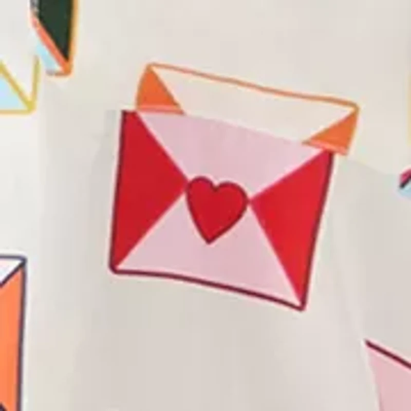 Women's 12 Love Letters Short Sleeve Pajama Set