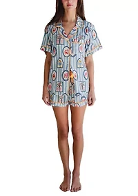 Women's Short Sleeve Shorts Amalfi Set