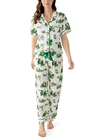 Golf Toile Pajama Set