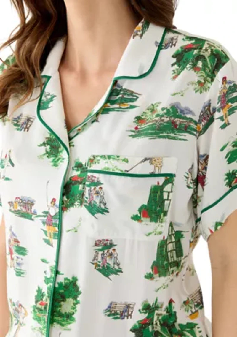 Golf Toile Pajama Set