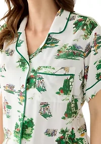 Golf Toile Pajama Set