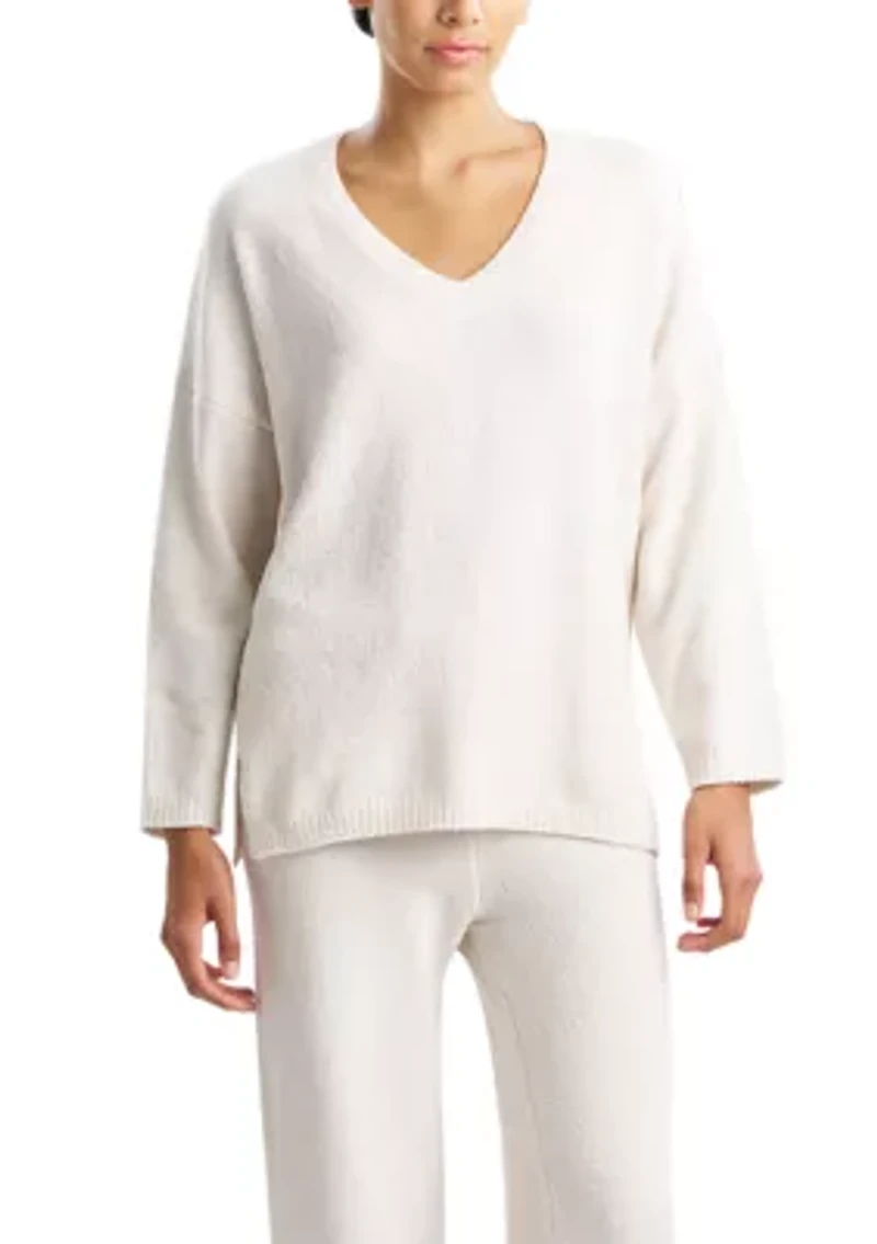 Women's Aura Heather V Neck Top